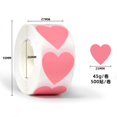 thumbnail image 1 of 2 Packs Valentine Stickers Roll, Heart Decorative Sticker Tape, Shiny Self-Adhesive for Scraping, Cards, Envelopes, Gift Wrapping, Party Favors, Prizes, DIY Crafts, Journaling, Planner Decor, 1 of 2