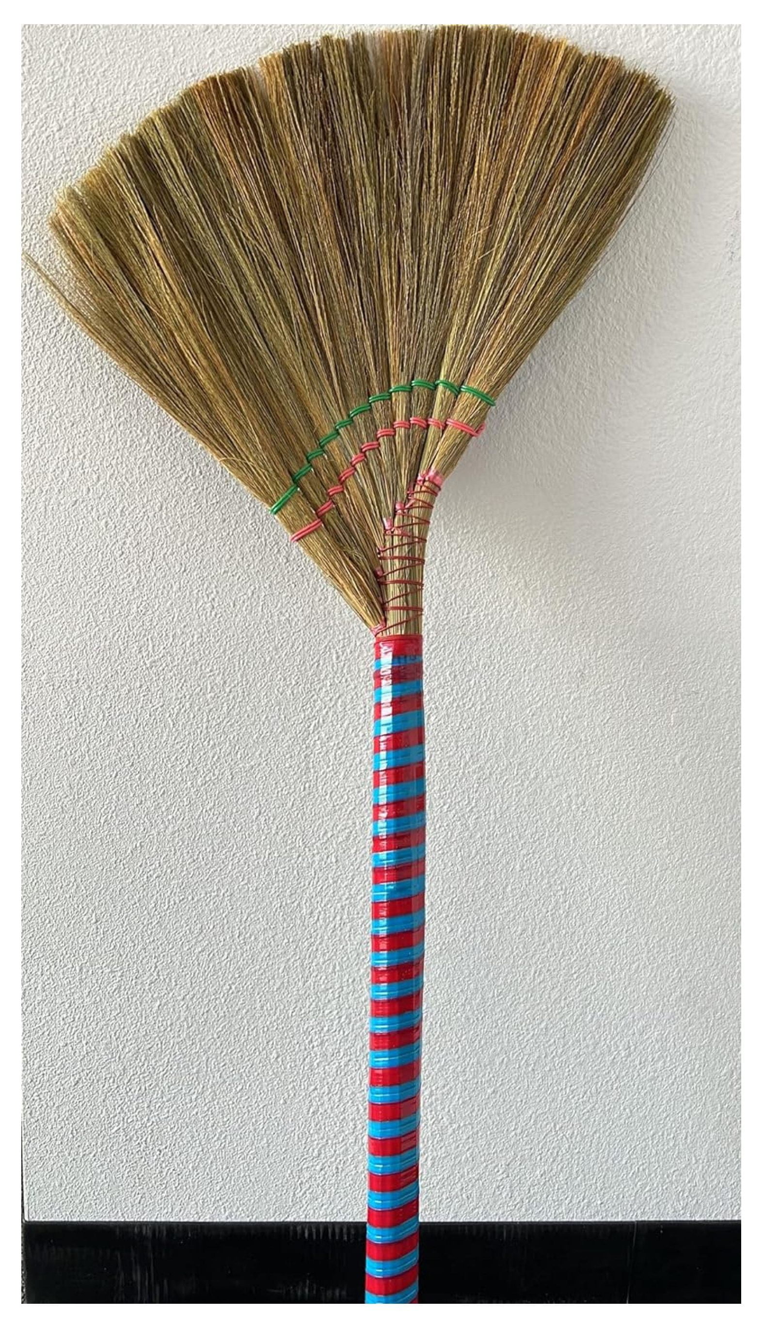 (2 Packs) Vietnamese Straw Brooms 40" Indoor Brooms with Natural Bristles for Sweeping