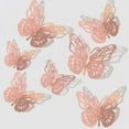 2 Packs Wall stickers,12Pcs 3D LaserButterfly Wall Decorations 3 Sizes