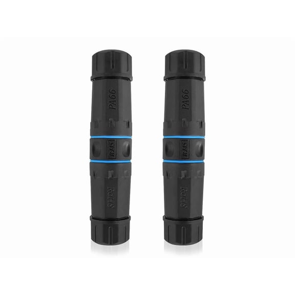 2 Packs Waterproof RJ45 Coupler, Shielded Female to Female Waterproof Ethernet Coupler, IP68 Ethernet Outdoor LAN Cable Connector for Cat5e / Cat6 Ethernet Cable