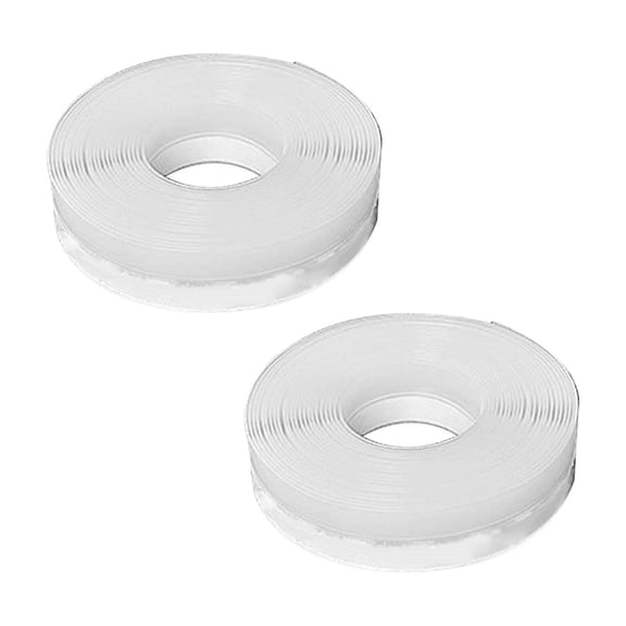 2 Packs Weather Stripping Door Draft Stopper Seal Tape Flexible TPE Blocks Rain for Glass Wood Aluminum Doors