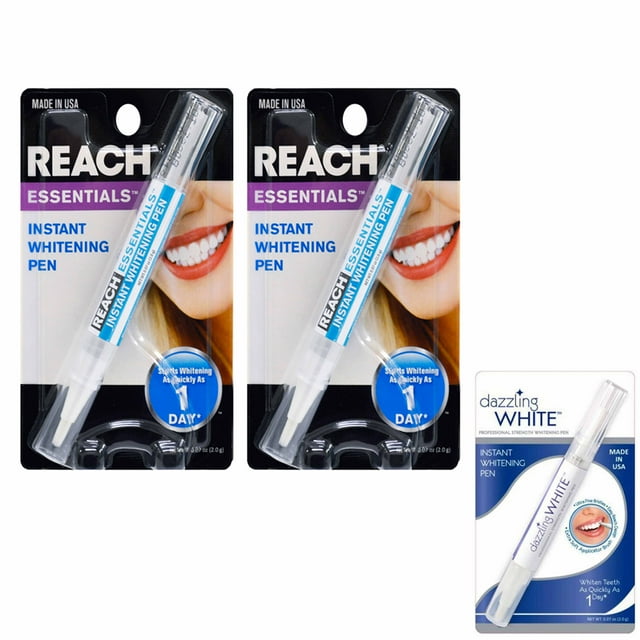 2 Packs White Professional Strength Instant Teeth Whitening Pens Clean
