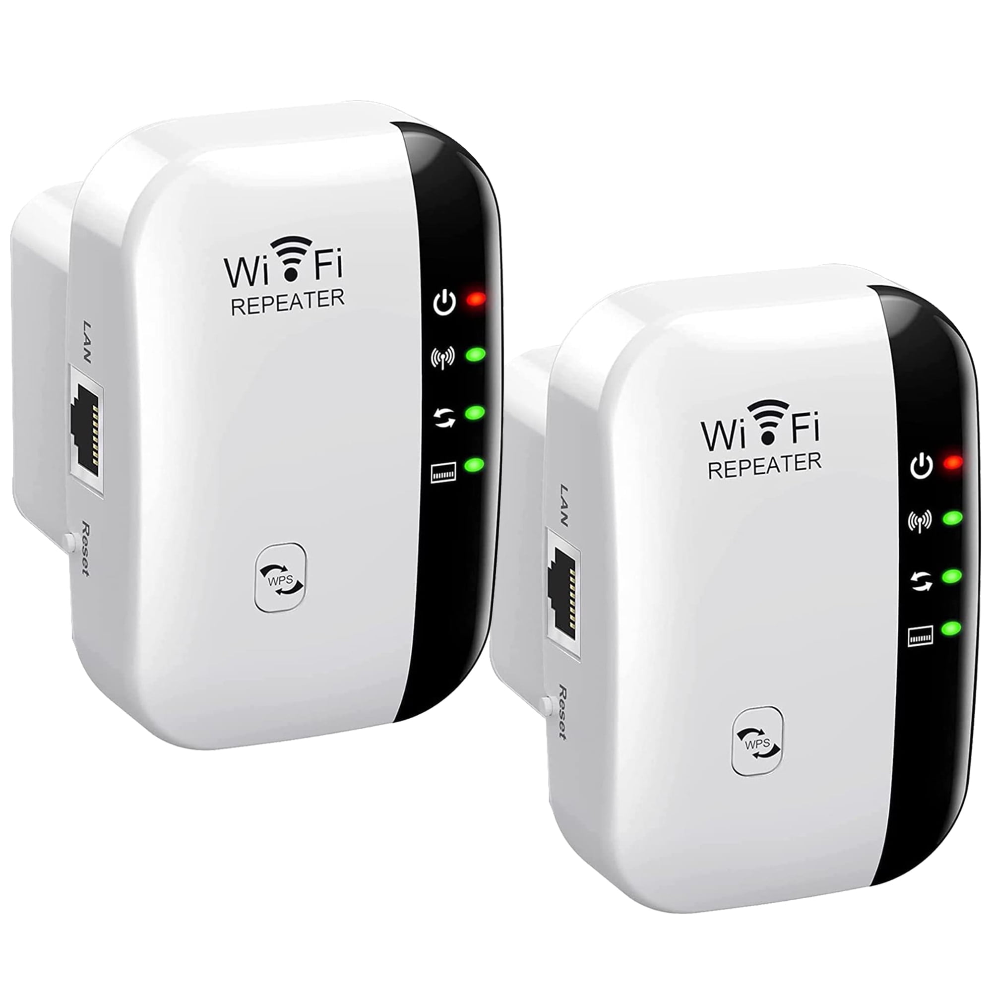 2 Packs Wifi Extender Signal Booster Up To 2640sq ft And 25 Devices 