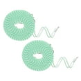thumbnail image 1 of 2 Packs Windproof Clothesline, 5M 16.4ft Plastic Non-Slip Clothes Drying Rope Portable Travel Clothesline, Green, 1 of 6