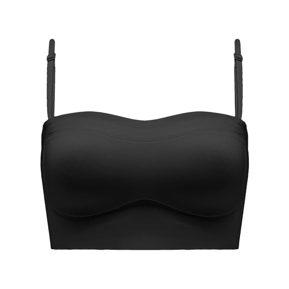 2 Packs Women's Bra Low Back Backless Spaghetti Strap Seamless Sleeping Bralette Underclothes