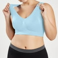 thumbnail image 1 of 2 Packs Women's Plus Size Sports Bra Full Coverage Wireless Comfort Support Workout Yoga Gym Casual Wear Lightweight Breathable Activewear for Women Large Bust Sizes, 1 of 6