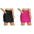 (2Packs)Women's Swim Skirt Bottoms Swim Suit Bottoms High Waisted