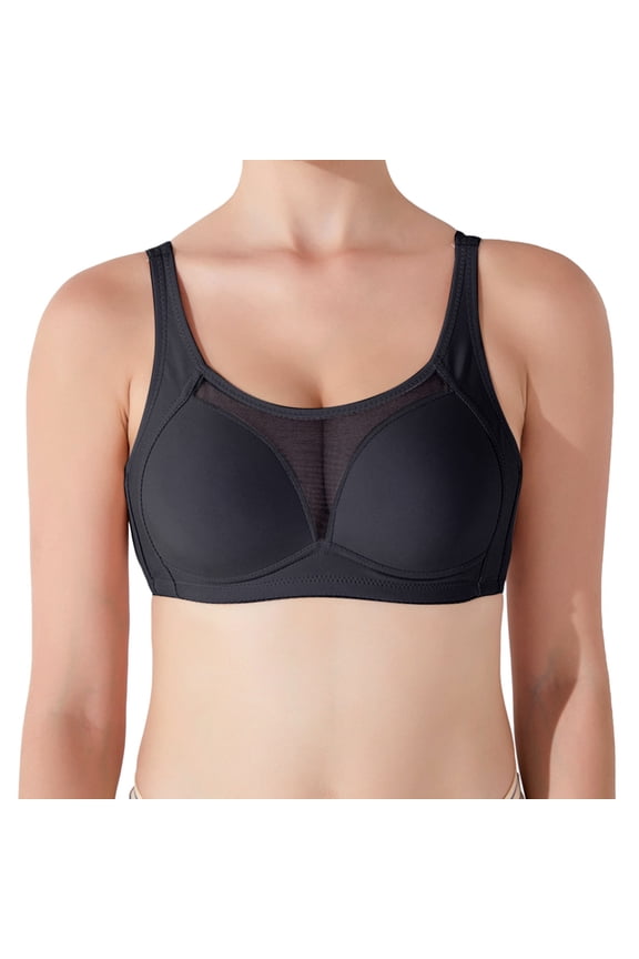 2 Packs Womens Bras Double Support Wireless Lace Stay In Place Straps Wirefree Tagless Underclothes