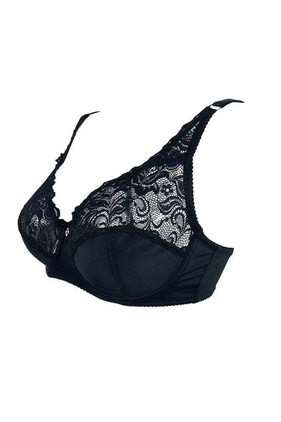 2 Packs Womens Bras Large Cup Lace Ultra Cup Seamless Underwire Big Breast Underwear