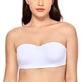 thumbnail image 1 of 2 Packs Womens Bras Padded Strapless Push Up Non Slip Tube Bralette Without Underwire Underclothes, 1 of 7