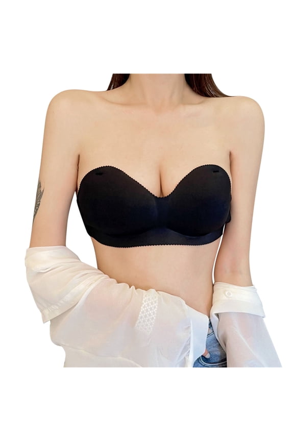 2 Packs Womens Bras Tube Wrap Chest Strapless Chest Pad Massage No Steel Ring Underclothes