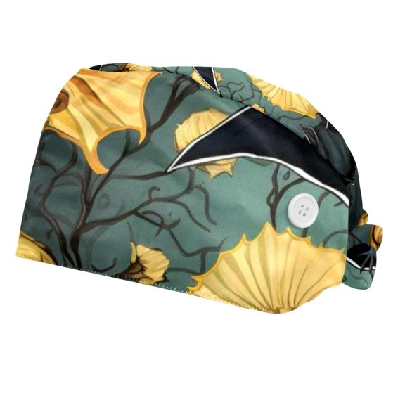 2 Packs Working Hat Bat Bouffant Cap One Size Multi Color