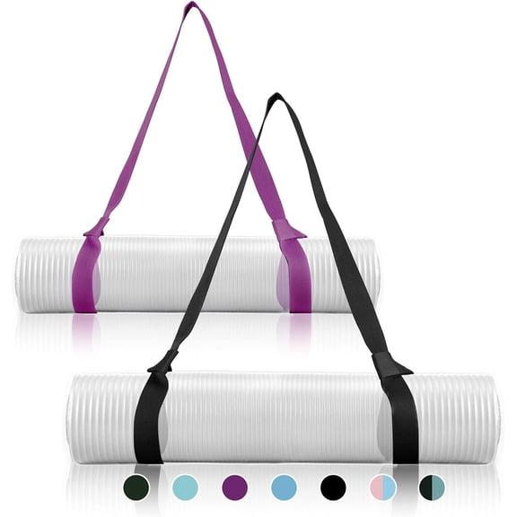 2 Packs Yoga Mat Strap for Carrying, Yoga Mat Carrier, Adjustable Yoga Mat Sling for Yoga Mat Exercise Mat