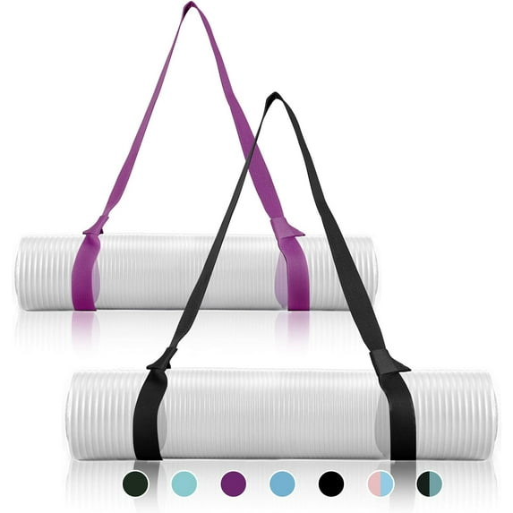 2 Packs Yoga Mat Strap for Carrying, Yoga Mat Carrier, Adjustable Yoga Mat Sling for Yoga Mat Exercise Mat