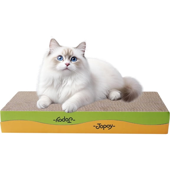 2 Packs cat Scratch pad Toys Reversible Scratching Cardboardscratchers for Indoor Cats Sleep Play and Grind Claws