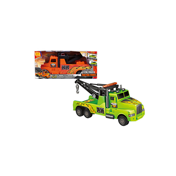 2 Packs of 11 Inches Friction Mega Tow Truck