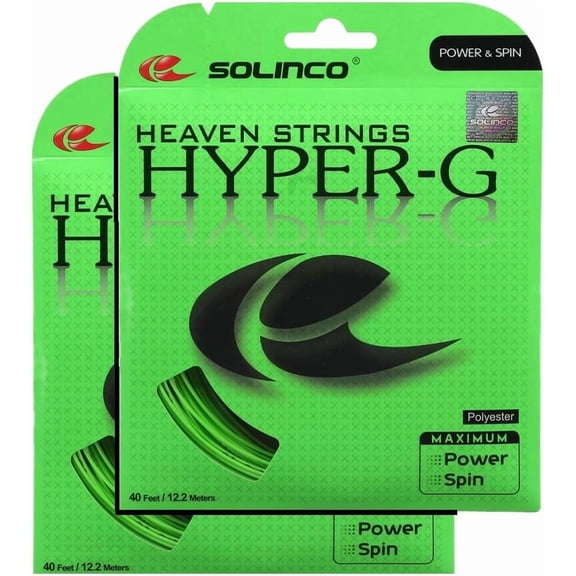 2 Packs of Hyper-G 16 g 1.30 mm Tennis String