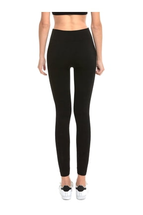 2 Packs of Sofra Plus Size Seamless High Waist Fleece Lined Warm Winter Leggings (Fits XL to 3XL)