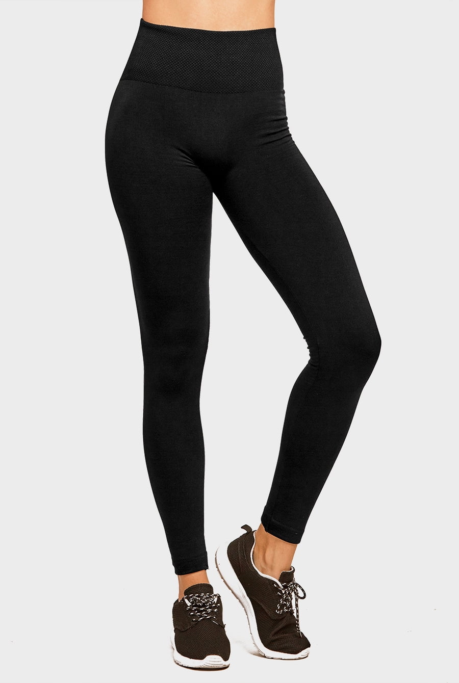 Uni Hosiery Co. Sofra Ladies Fleece Lined Leggings - Black