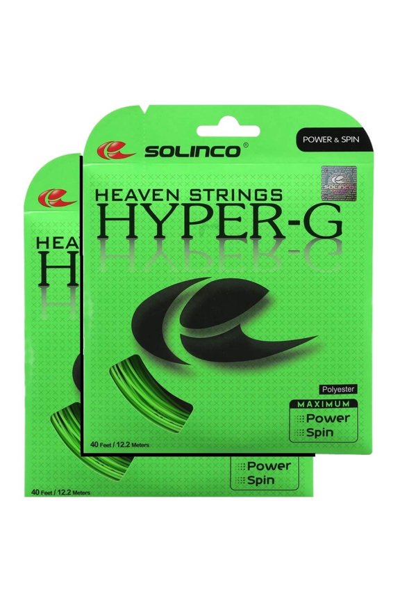 2 Packs of Solinco Hyper-G 16L - 1.25 mm Tennis String
