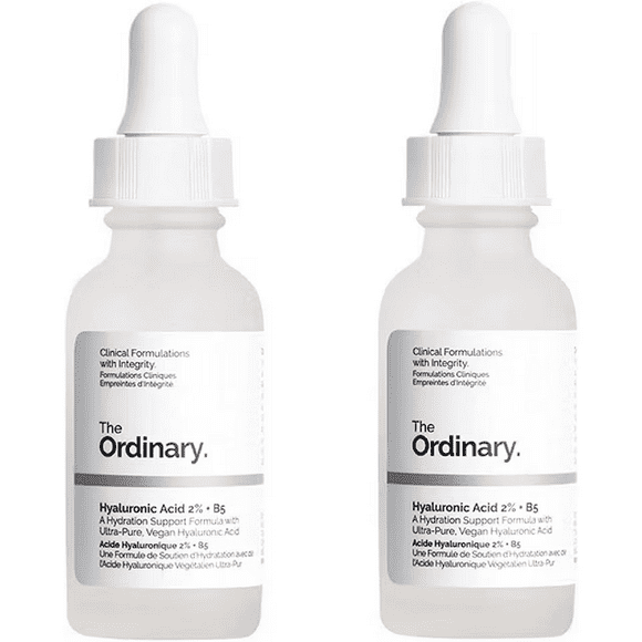 2 Packs of The Ordinary Hyaluronic Acid 2% + B5 30ml