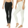 thumbnail image 1 of 2 Packs of Zenana Women Premium Cotton High Waist Full Ankle Length Leggings, 1 of 4