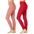 thumbnail image 1 of 2 Packs of Zenana Women Premium Cotton High Waist Full Ankle Length Leggings, 1 of 4