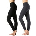 thumbnail image 1 of 2 Packs of Zenana Women Premium Cotton High Waist Full Ankle Length Leggings, 1 of 4