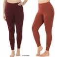 thumbnail image 1 of 2 Packs of Zenana Women Premium Cotton High Waist Full Ankle Length Leggings, 1 of 5