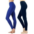 thumbnail image 1 of 2 Packs of Zenana Women Premium Cotton High Waist Full Ankle Length Leggings, 1 of 4