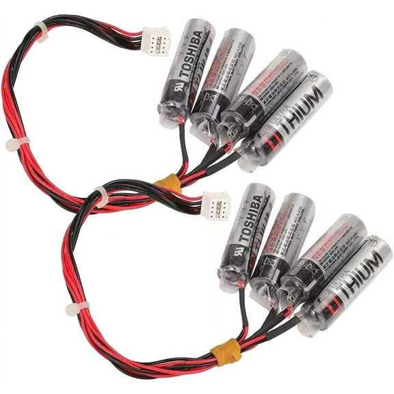 (2 Pacs) ER6V/3.6V Battery for Yaskawa HW0470360-A Motoman Robot with Plug