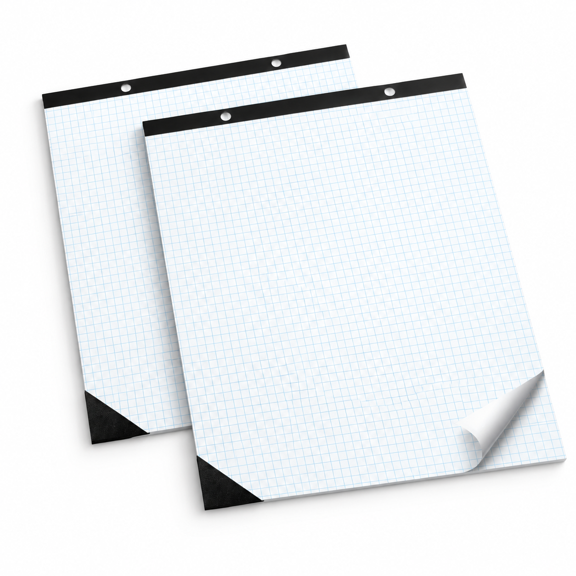 2 Pads Large Engineering Graph Paper 22x17 Inch Sturdy Desk Pad 1/4inch Quad Grid Blueprint Giant Drafting Sketching For Engineer