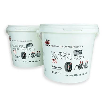 2 Pails of REMA TIP TOP 75 Universal Tire Mounting Paste 7.7 lb Tall Pail Lube