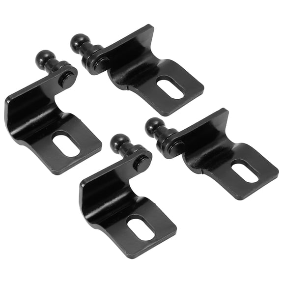 2 Pair 10mm Car Vehicle Ball Studs Mounting Brackets Black for Gas Struts Shocks