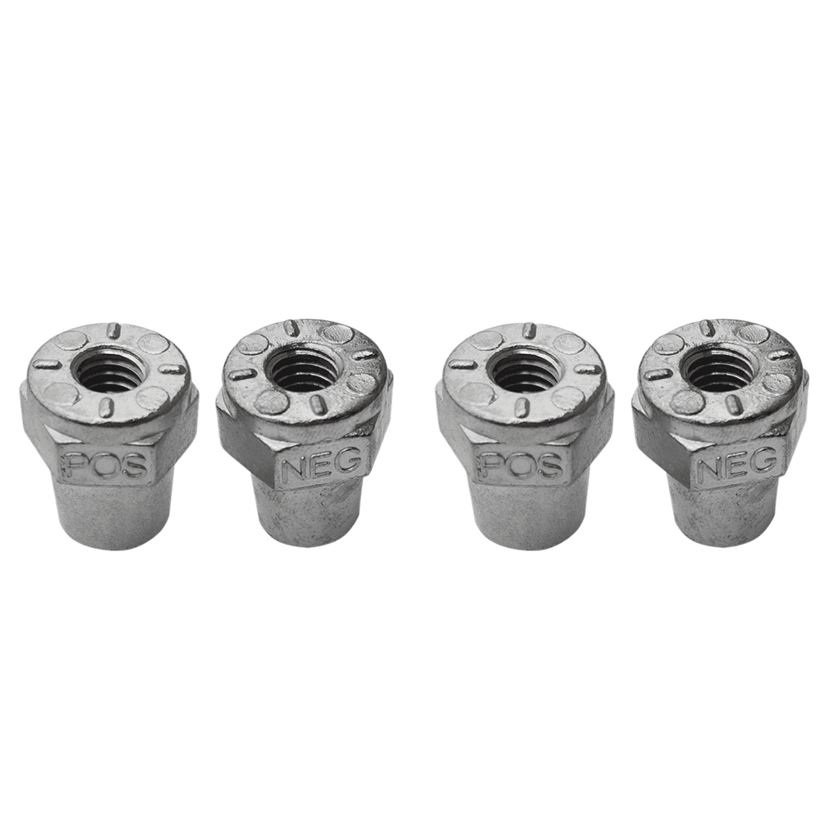 2 Pair 3/8Inch Female Thread Positive Negative Battery Post Terminal