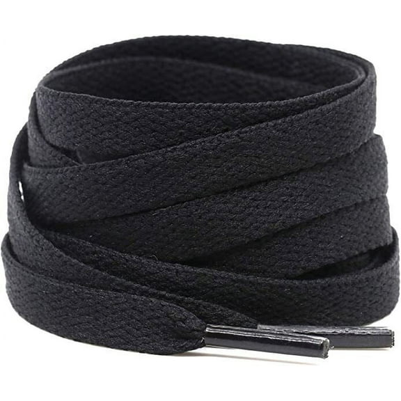 2 Pair 5/16 inch Flat Shoe Laces Strings Replacement for Sneakers Athletic Shoes