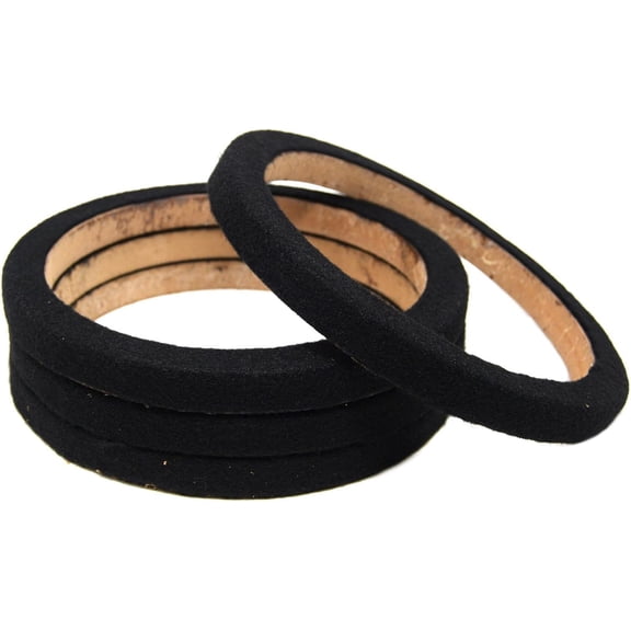 2 Pair 8" MDF Wood Speaker Mounting Spacer Rings Black Carpet Car Audio