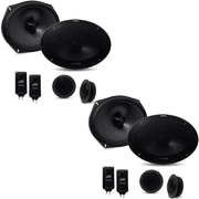 2 Pair Alpine R-S69C.2 Component 600W Peak R-Series 6x9" Component 2-Way Speakers