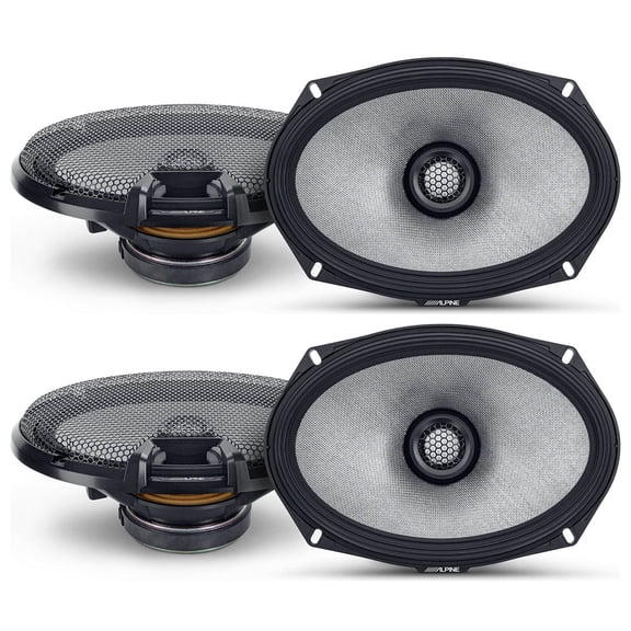 2 Pair Alpine R-Series R2-S65 300 Watts 6.5" 2-Way Coaxial Car Audio Speakers