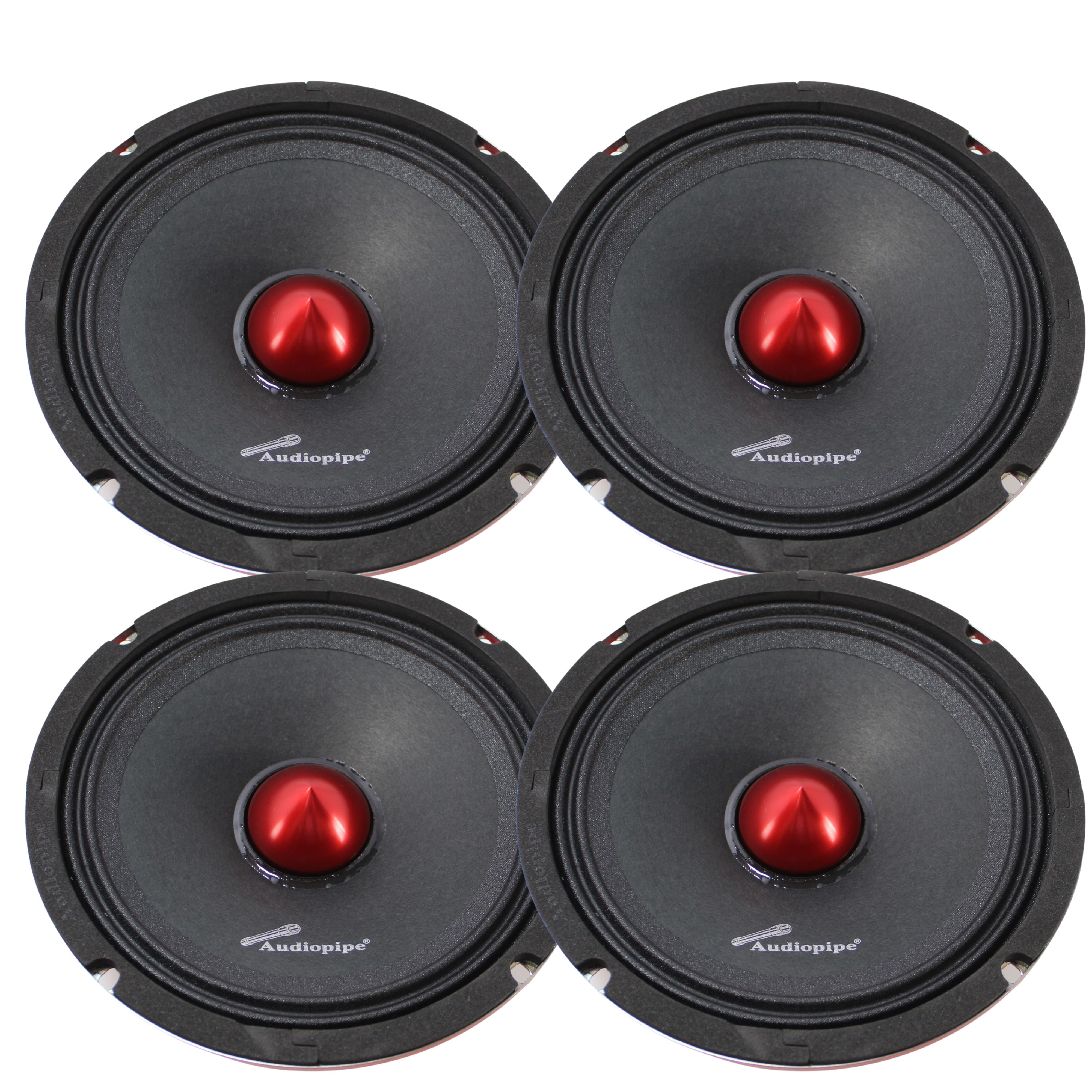Loudspeaker Loud Bass Speakers For Cars Pair Audiopipe 6