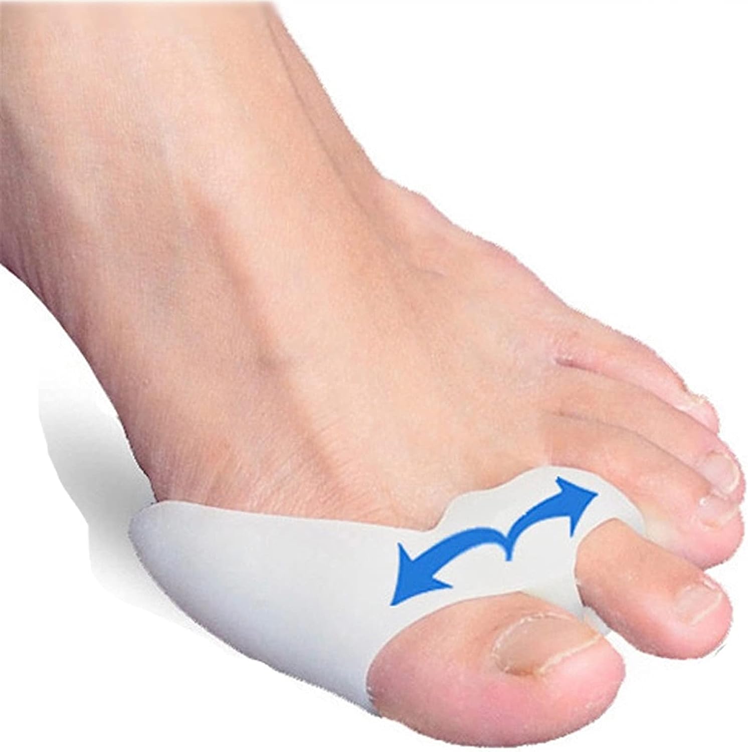 2 Pair Big Toe Gel Toe Stretcher &Bunions, Big Toe Alignment, Corrector