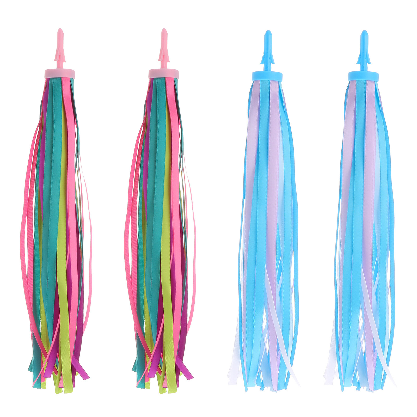 2 Pair Bike Handlebar Ribbon Bike Handle Streamer Kids Scooter Tassel Child Bike Accessories