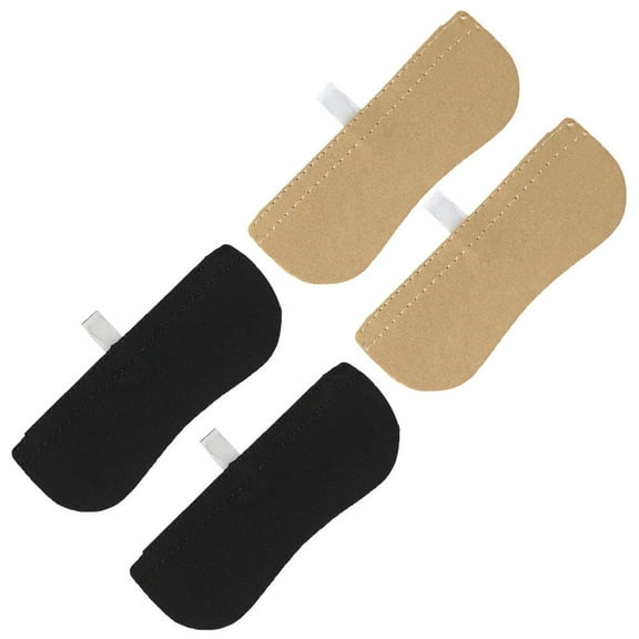 2 Pair Bunion Socks Heel Pad Shoe Black Pads Self-adhesive