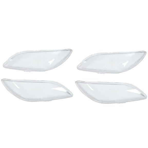 2 Pair Car Left & Right Front Headlight Cover Waterproof Clear Headlight Lens Shell Cover, for 2006-2012,4 x Car Headlight Lens Cover,Transparent