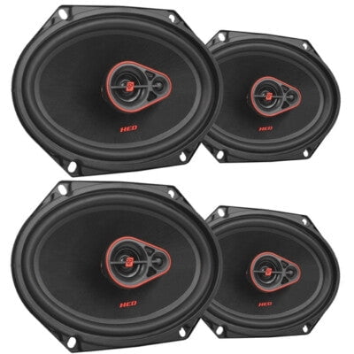 2 Pair Cerwin-Vega H7683 720W 3 Way 6"x8" (5x7") Car Stereo Coaxial Speakers