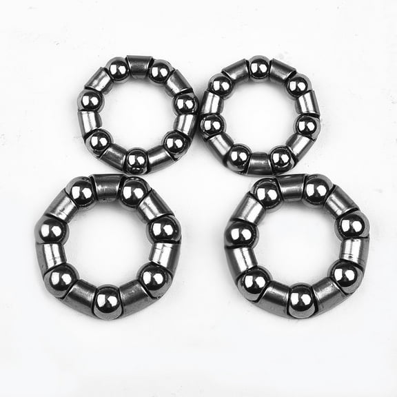 2 Pair Diameter 24Mm Bicycle Front Rear Wheel Axle 1/4 Inch 7 Ball Bearings Mtb Bike Wheel Hub Bearings Cycling Riding Equipment