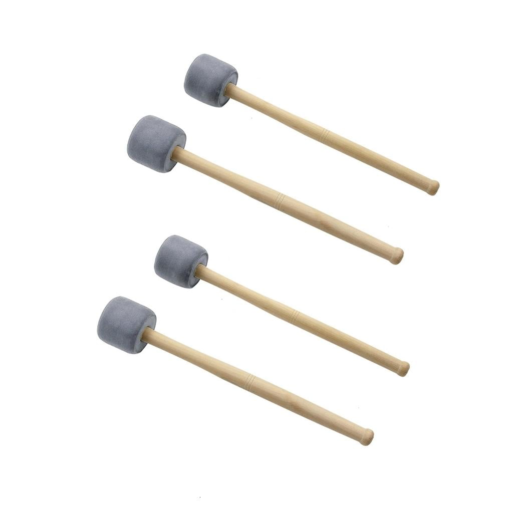 2 Pair Drumstick Foam for Head Mallets Percussion Bubble Drum Stick with Wood Ha