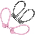 thumbnail image 1 of 2 Pair EarHooks for AirPods, Anti-Lost Secure Sport Ear Hook Holder Ear Attachment Loops ForApple AirPods 1 & 2 Earphone Earbuds Earpods (1 Pair Pink, 1 Pair Grey), 1 of 1