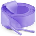 thumbnail image 1 of 2 Pair Flat Satin Ribbon Shoelaces: 2cm Wide Silk Shoe Laces for Women - 47 inch / 120CM, 1 of 4
