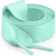 thumbnail image 1 of 2 Pair Flat Satin Ribbon Shoelaces: 2cm Wide Silk Shoe Laces for Women - 47 inch / 120CM, 1 of 4